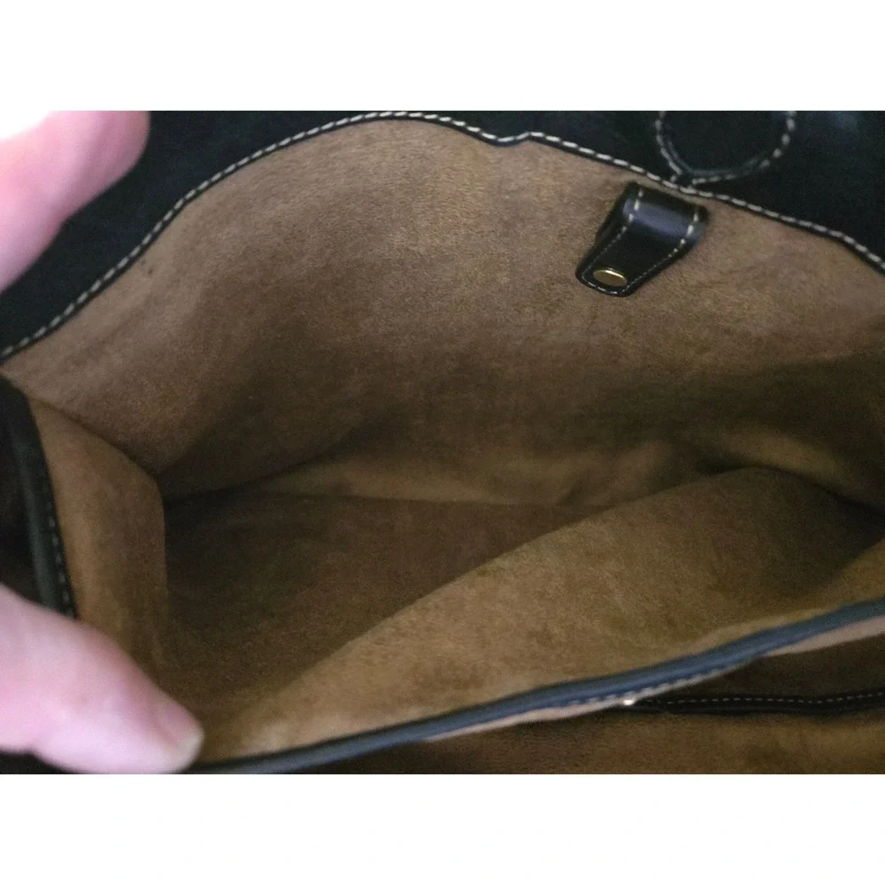 Liz Claiborne NYC Classic Chic NWOT BROWN Leather Crossbody Luxury Work Tote